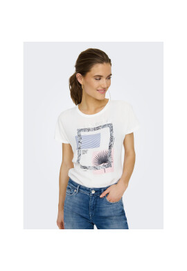 ONLY Тишърт 15282699 Бял Regular Fit - Pepit.bg