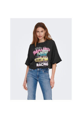 ONLY Тишърт 15290548 Черен Cropped Fit - Pepit.bg