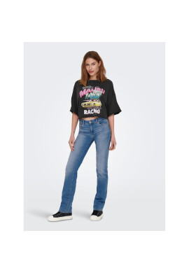 ONLY Тишърт 15290548 Черен Cropped Fit - Pepit.bg