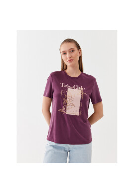 ONLY Тишърт 15303212 Виолетов Regular Fit - Pepit.bg