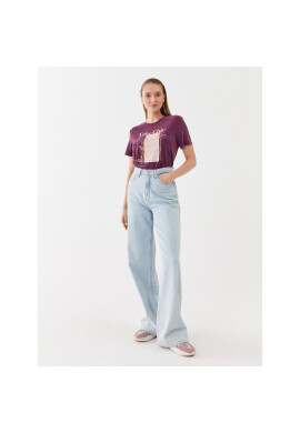 ONLY Тишърт 15303212 Виолетов Regular Fit - Pepit.bg