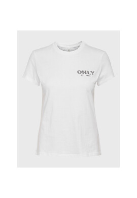 ONLY Тишърт Helene 15275089 Бял Regular Fit - Pepit.bg