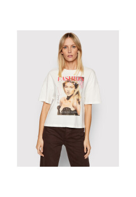 ONLY Тишърт Icon Tribute 15265368 Бял Oversize - Pepit.bg