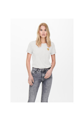 ONLY Тишърт Kita 15244714 Бял Regular Fit - Pepit.bg