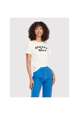 ONLY Тишърт Kita 15264049 Бял Regular Fit - Pepit.bg
