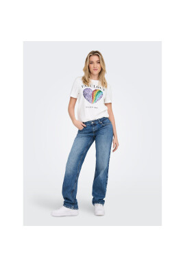 ONLY Тишърт Kita 15286647 Бял Regular Fit - Pepit.bg