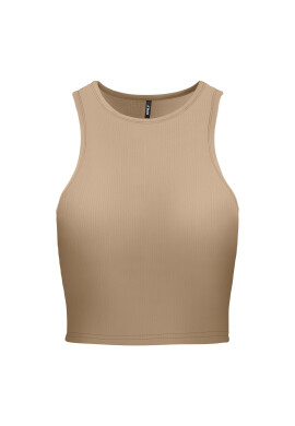 ONLY топ 15289846 Кафяв Cropped Fit - Pepit.bg