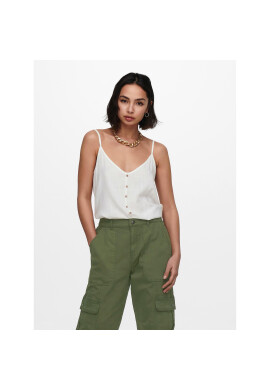 ONLY топ Astrid 15204820 Бял Loose Fit - Pepit.bg