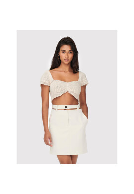 ONLY топ Summer 15256564 Бежов Regular Fit - Pepit.bg