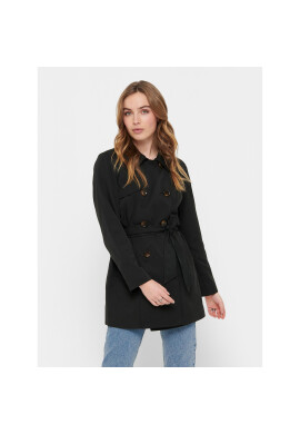 ONLY Тренч 15191821 Черен Regular Fit - Pepit.bg