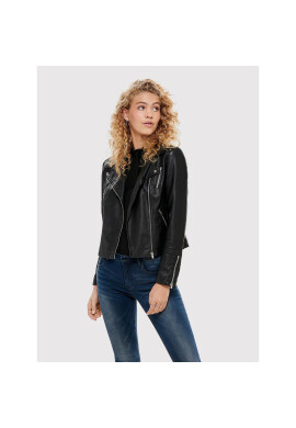 ONLY Яке от имитация на кожа Gemma 15153079 Черен Regular Fit - Pepit.bg