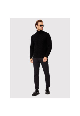 Oscar Jacobson Поло Samir 6965 4954 Черен Regular Fit - Pepit.bg