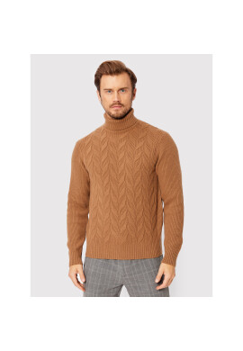 Oscar Jacobson Поло Samir 6965 4954 Кафяв Regular Fit - Pepit.bg