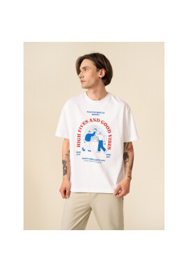 Outhorn Тишърт OTHSS23TTSHM450 Бял Relaxed Fit - Pepit.bg