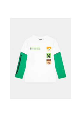 OVS Блуза MINECRAFT 1834284 Бял Regular Fit - Pepit.bg