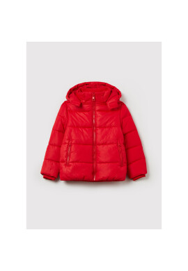 OVS Пухено яке 1323700 Червен Regular Fit - Pepit.bg