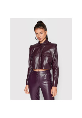 Patrizia Pepe Яке от имитация на кожа 8C0561/E005-M424 Виолетов Regular Fit - Pepit.bg