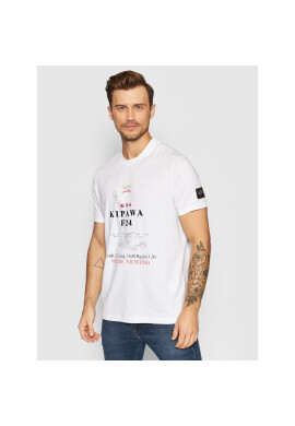 Paul&Shark Тишърт 11311641 Бял Regular Fit - Pepit.bg
