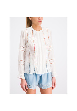 Pepe Jeans Блуза PL303332 Бял Regular Fit - Pepit.bg
