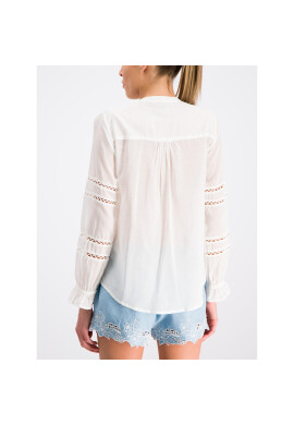 Pepe Jeans Блуза PL303332 Бял Regular Fit - Pepit.bg