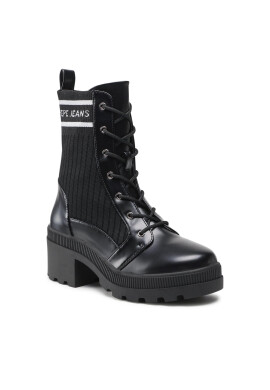 Pepe Jeans Боти Coventry Laces PLS50444 Черен - Pepit.bg