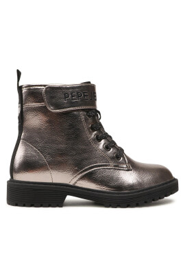 Pepe Jeans Ботуши Hatton Strap Metal PGS50168 Сребрист - Pepit.bg