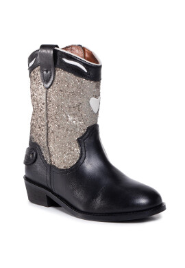 Pepe Jeans Ботуши Wstern Heart PGS50164 Черен - Pepit.bg