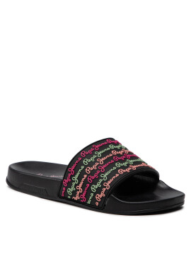 Pepe Jeans Чехли Slider Colors PLS70110 Черен - Pepit.bg