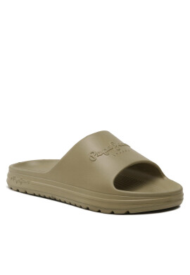 Pepe Jeans Чехли Beach Slide PMS70121 Каки - Pepit.bg