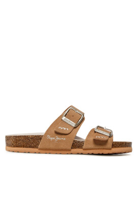 Pepe Jeans Чехли Oban Basic PLS90564 Кафяв - Pepit.bg