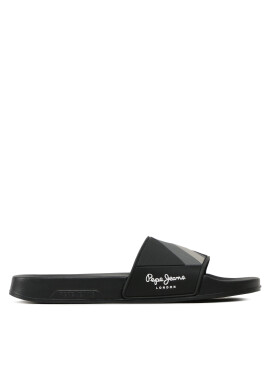 Pepe Jeans Чехли Slider Texture PMS70125 Черен - Pepit.bg