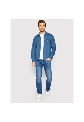 Pepe Jeans дънкова риза Carson PM307489 Син Regular Fit - Pepit.bg