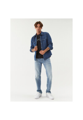 Pepe Jeans дънкова риза Carson PM307489 Син Regular Fit - Pepit.bg