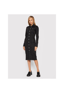 Pepe Jeans Дънкова рокля Claire PL952963 Черен Regular Fit - Pepit.bg