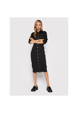 Pepe Jeans Дънкова рокля Claire PL952963 Черен Regular Fit - Pepit.bg