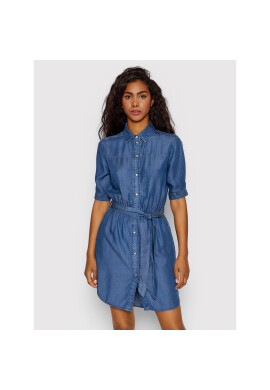 Pepe Jeans Дънкова рокля Gloss PL953062 Син Regular Fit - Pepit.bg