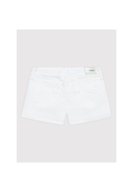 Pepe Jeans Дънкови шорти Foxtail PG800782 Бял Regular Fit - Pepit.bg