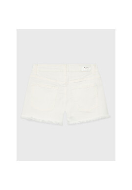 Pepe Jeans Дънкови шорти Patty Short PG800783TR0 Бял Regular Fit - Pepit.bg