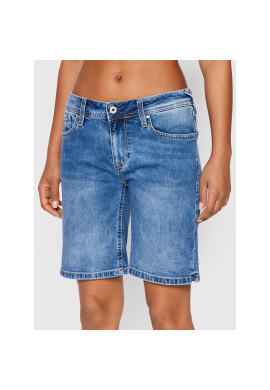 Pepe Jeans Дънкови шорти Poppy PL801000 Син Regular Fit - Pepit.bg