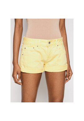 Pepe Jeans Дънкови шорти Siouxie PL800685 Жълт Regular Fit - Pepit.bg