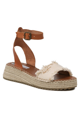 Pepe Jeans Еспадрили Kate Fabric PLS90592 Бял - Pepit.bg