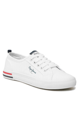 Pepe Jeans Гуменки Brady Basic Boy PBS30549 Бял - Pepit.bg