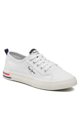 Pepe Jeans Гуменки Brady Basic G PGS30561 Бял - Pepit.bg