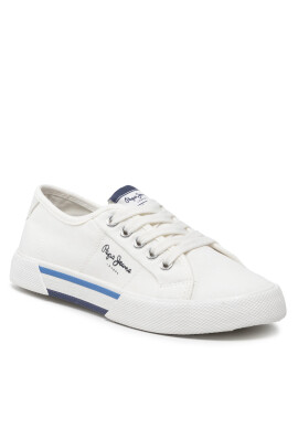 Pepe Jeans Гуменки Brady Boy Basic PBS30527 Бял - Pepit.bg