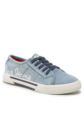 Pepe Jeans Гуменки Brady Denim W PLS31438 Син - Pepit.bg
