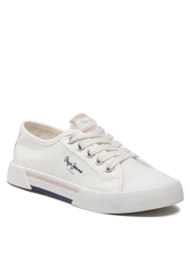 Pepe Jeans Гуменки Brady Girl Basic PGS30543 Бял - Pepit.bg