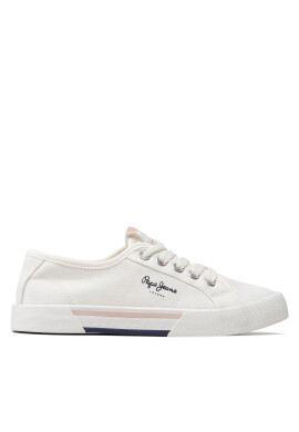 Pepe Jeans Гуменки Brady Girl Basic PGS30543 Бял - Pepit.bg