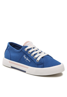 Pepe Jeans Гуменки Brady Girl Basic PGS30543 Син - Pepit.bg