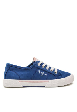 Pepe Jeans Гуменки Brady Girl Basic PGS30543 Син - Pepit.bg