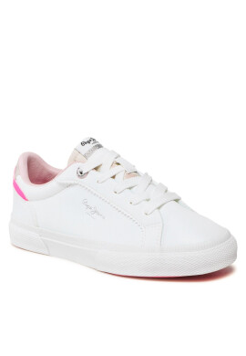 Pepe Jeans Гуменки Kenton Basic Girl PGS30549 Бял - Pepit.bg